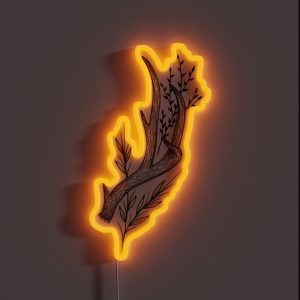 Floral Antler Design RGB Neon Sign Floral Antler Design RGB Neon Sign