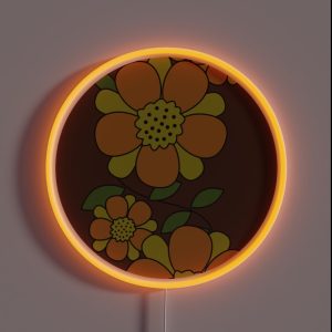 Floral Design Mid Century Modern RGB Neon Sign Floral Design Mid Century Modern RGB Neon Sign