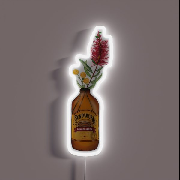 Floral Ginger Beer RGB Neon Sign