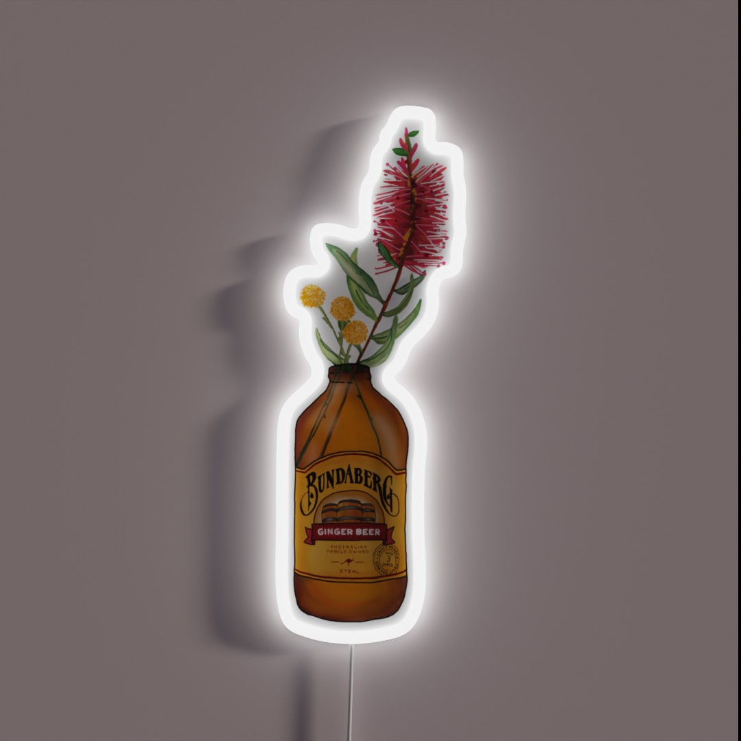 Floral Ginger Beer RGB Neon Sign Floral Ginger Beer RGB Neon Sign