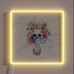 FLORAL SKULL RGB Neon Sign FLORAL SKULL RGB Neon Sign