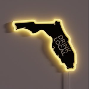 Florida Drink Local FL RGB Neon Sign