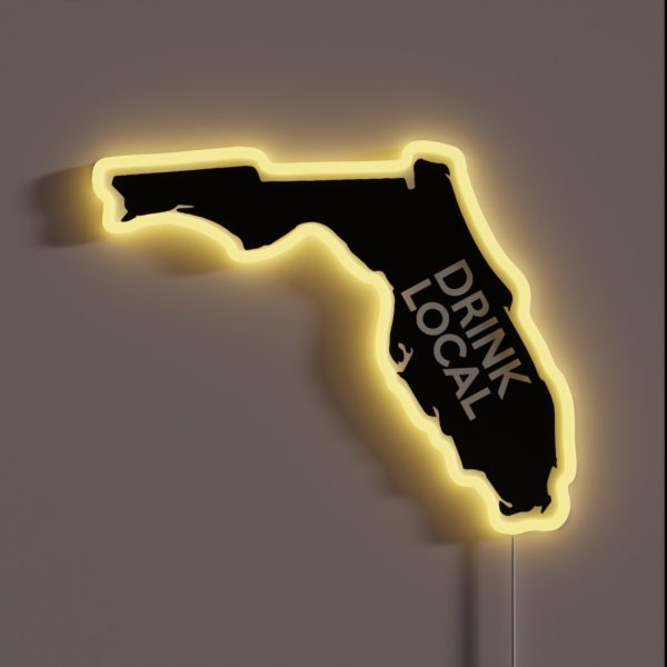 Florida Drink Local FL RGB Neon Sign