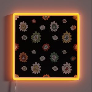 Flower Abstract Simple Lines Cute Colorful Pattern RGB Neon Sign Flower Abstract Simple Lines Cute Colorful Pattern RGB Neon Sign