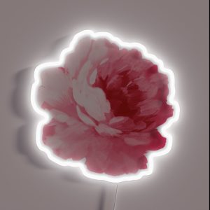 Flower Pink Peony RGB Neon Sign Flower Pink Peony RGB Neon Sign