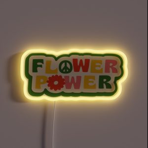 FLOWER POWER RGB Neon Sign