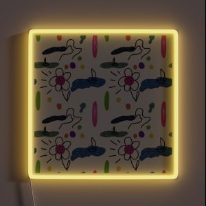 Flower Sea Scribble Cute Abstract Seamless Pattern RGB Neon Sign Flower Sea Scribble Cute Abstract Seamless Pattern RGB Neon Sign