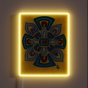 Flower Star Cross 5 RGB Neon Sign