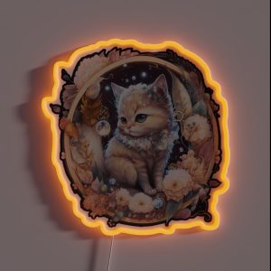 Flowered Kitten RGB Neon Sign Flowered Kitten RGB Neon Sign
