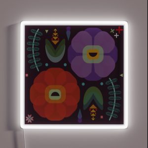 Flowerfully Folk RGB Neon Sign Flowerfully Folk RGB Neon Sign