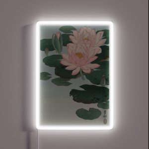 Flowering Water Lily Ohara Koson RGB Neon Sign