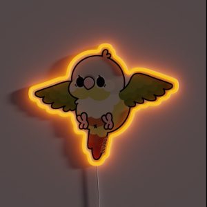 Flying Conure Cinnamon Green Cheek Ver 1 RGB Neon Sign