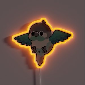 Flying Conure Turquoise GCC RGB Neon Sign