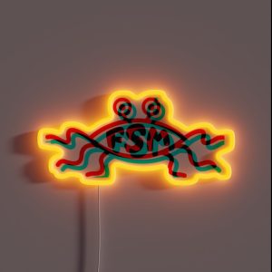 Flying Spaghetti Monster RGB Neon Sign