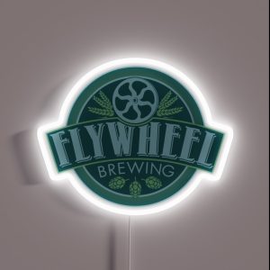 Flywheel Brewing Logo RGB Neon Sign