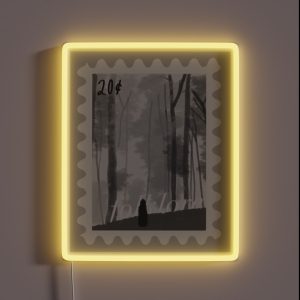 Folklore Postage Stamp RGB Neon Sign Folklore Postage Stamp RGB Neon Sign