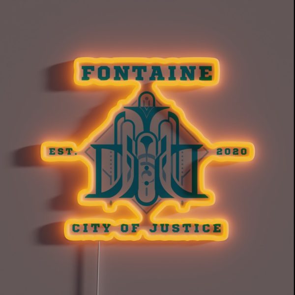 Fontaine Genshin Impact RGB Neon Sign