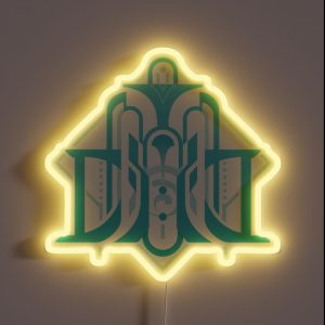 Fontaine Logo Genshin Impact RGB Neon Sign