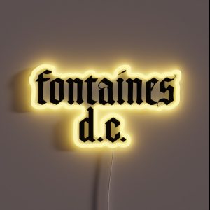 Fontaines D C Logo RGB Neon Sign Fontaines D C Logo RGB Neon Sign