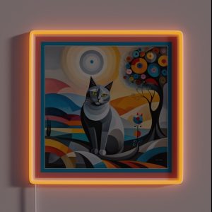 For Cat Lovers RGB Neon Sign