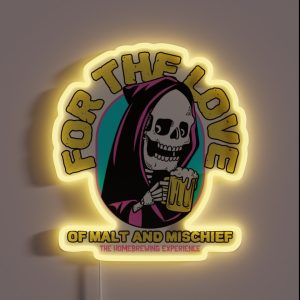 For The Love Of Malt And Mischief Homebrewing RGB Neon Sign