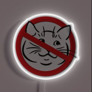 Forbidden Cats RGB Neon Sign