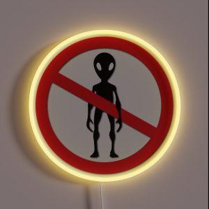 Forbidden For Aliens RGB Neon Sign