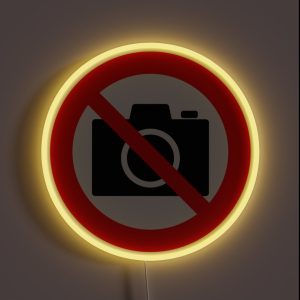 Forbidden To Photograph RGB Neon Sign Forbidden To Photograph RGB Neon Sign