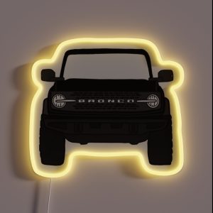 Ford Bronco 2021 Black RGB Neon Sign