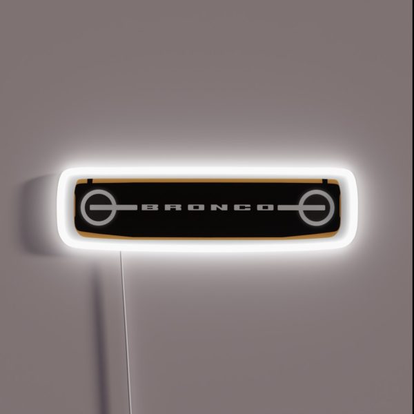 Ford Bronco 2021 Grille Silhouette RGB Neon Sign