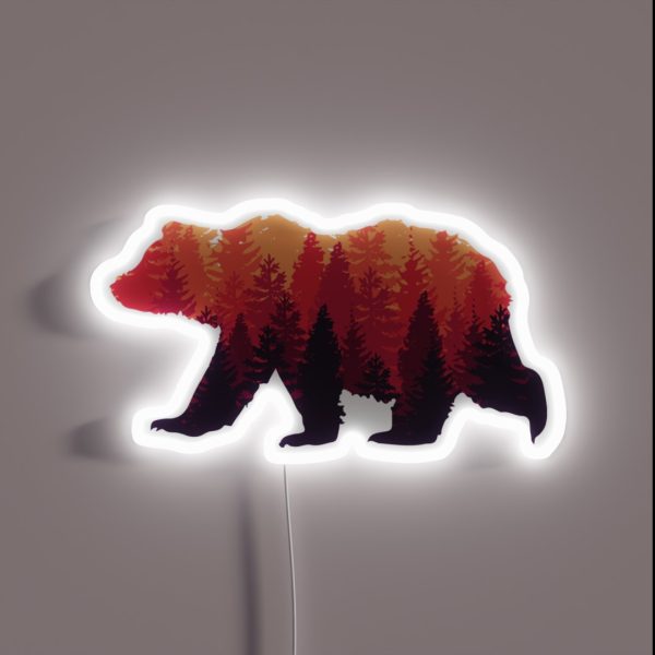 Forest Bear RGB Neon Sign