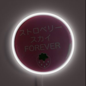 Forever Strawberry Pin RGB Neon Sign Forever Strawberry Pin RGB Neon Sign