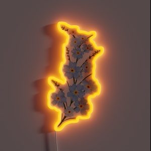 Forget Me Not RGB Neon Sign