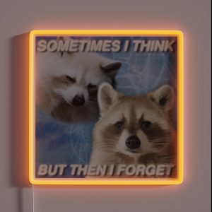Forgetful Racoon RGB Neon Sign