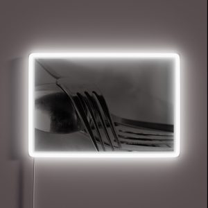 Fork Fork Spoon RGB Neon Sign Fork Fork Spoon RGB Neon Sign