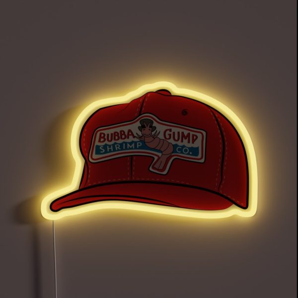 Forrest Gump Bubba Gump Shrimp Co Hat RGB Neon Sign