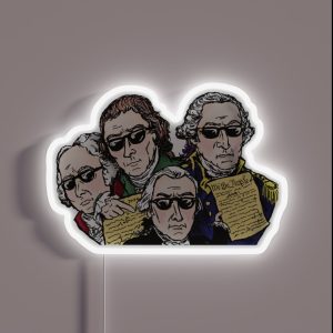 Founding Father Dudes RGB Neon Sign