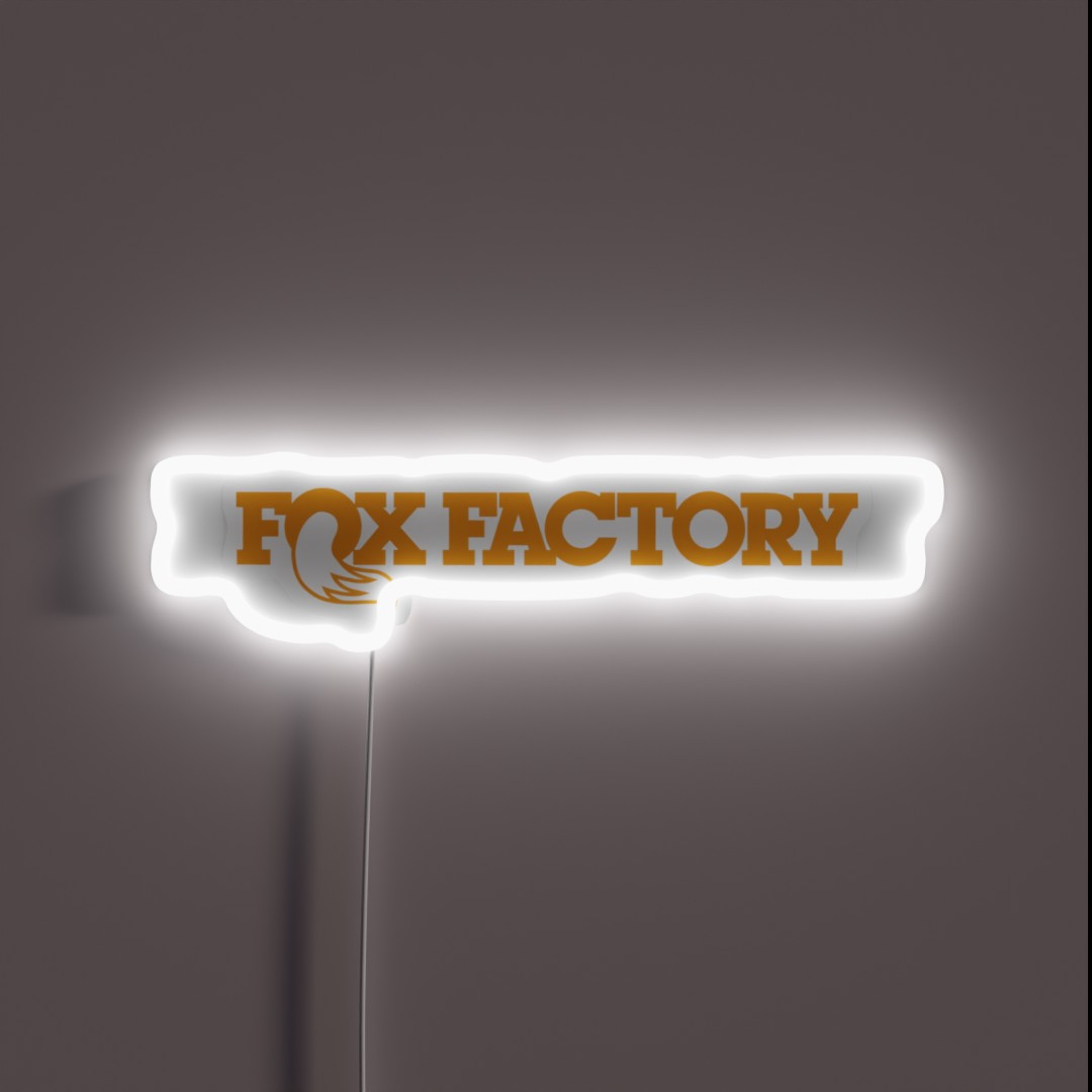 FOX FACTORY RACING SHOX LOGO RGB Neon Sign FOX FACTORY RACING SHOX LOGO RGB Neon Sign