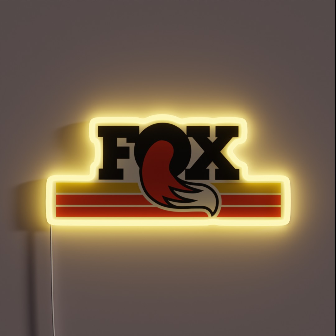 Fox Moto X Shox Cross Motorcycles Vintage 70 S RGB Neon Sign Fox Moto X Shox Cross Motorcycles Vintage 70 S RGB Neon Sign