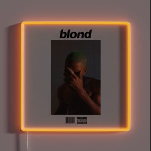Frank Ocean Blonde Album Cover RGB Neon Sign Frank Ocean Blonde Album Cover RGB Neon Sign