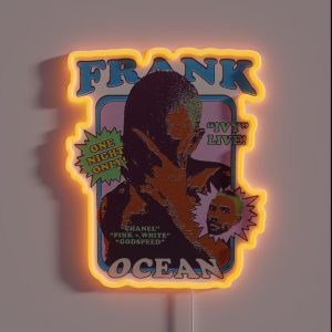 Frank Ocean Vintage Retro Aesthetic Inspired RGB Neon Sign