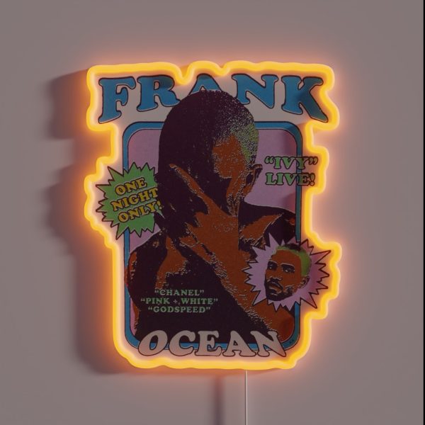 Frank Ocean Vintage Retro Aesthetic Inspired RGB Neon Sign