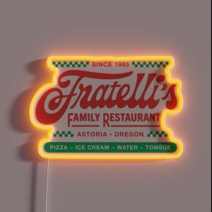 Fratelli S Restaurant Goonies Astoria Oregon RGB Neon Sign