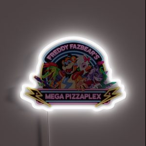 Freddy Fazbear S Mega Pizzaplex Five Nights At Freddy S RGB Neon Sign Freddy Fazbear S Mega Pizzaplex Five Nights At Freddy S RGB Neon Sign