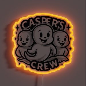 Friendly Ghost Casper S Crew RGB Neon Sign