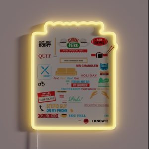 Friends Quotes RGB Neon Sign Friends Quotes RGB Neon Sign