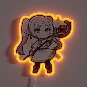 Frieren Chibi RGB Neon Sign