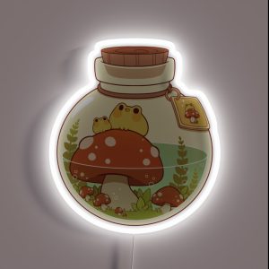 Frog And Mushroom Potion RGB Neon Sign