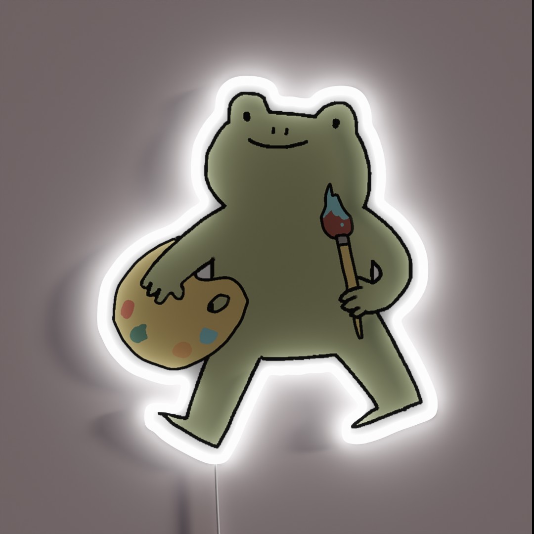 Frog Artist RGB Neon Sign Frog Artist RGB Neon Sign