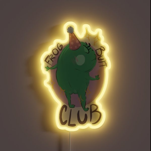 Frog Butt Club RGB Neon Sign